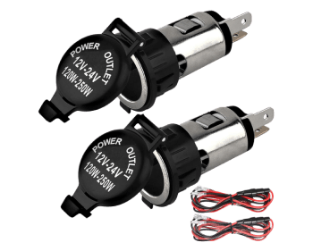 12V vehicle power adapter for mobile surveillance operation