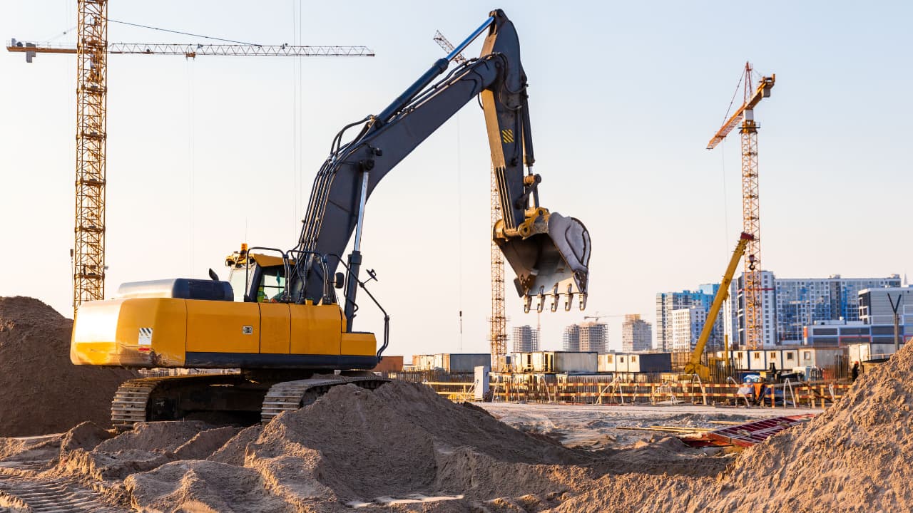 Construction site security system protecting a job site