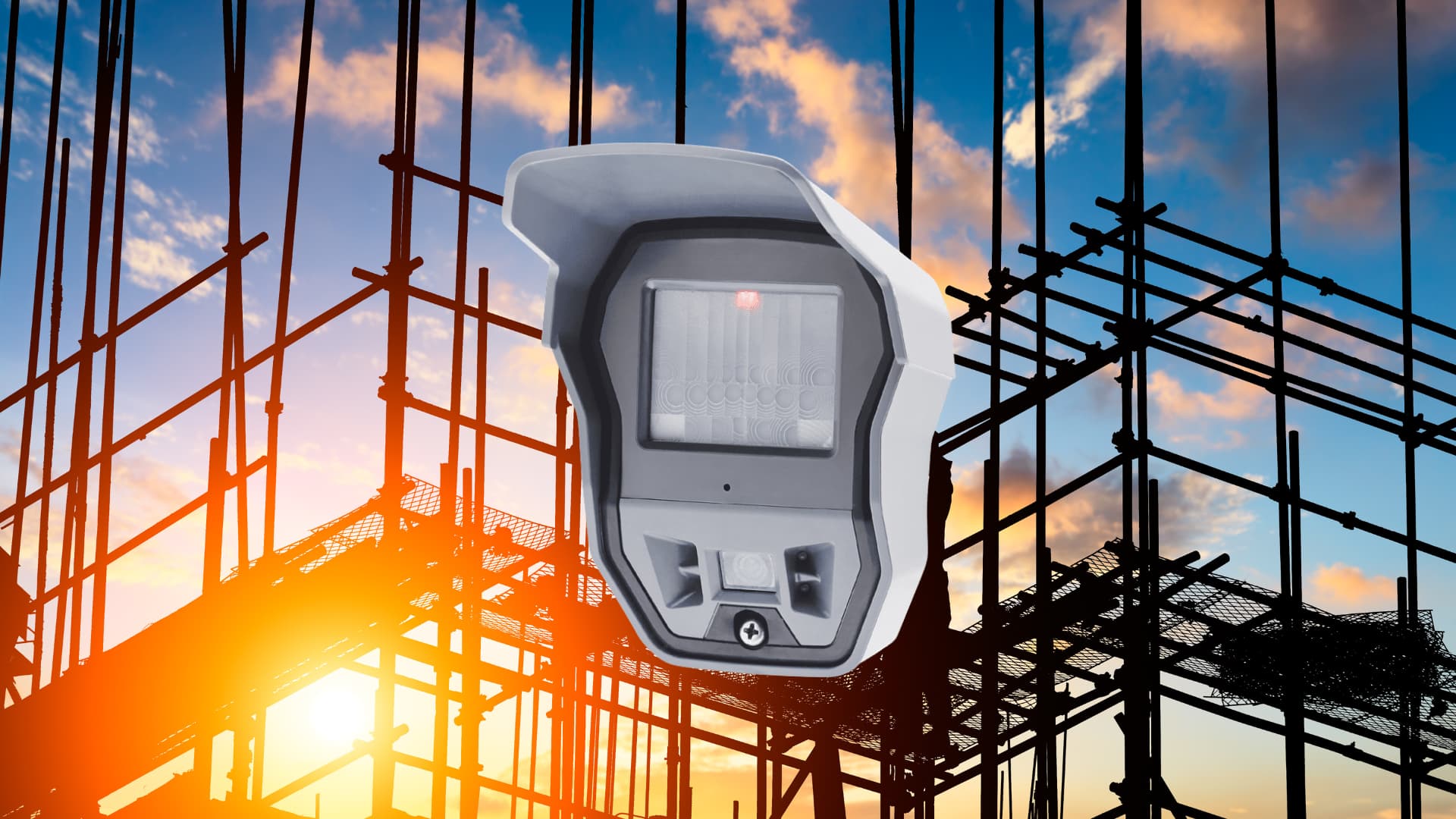 Videofied camera deployed for video security at a construction site